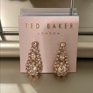 Ted Baker rose gold chandelier earrings